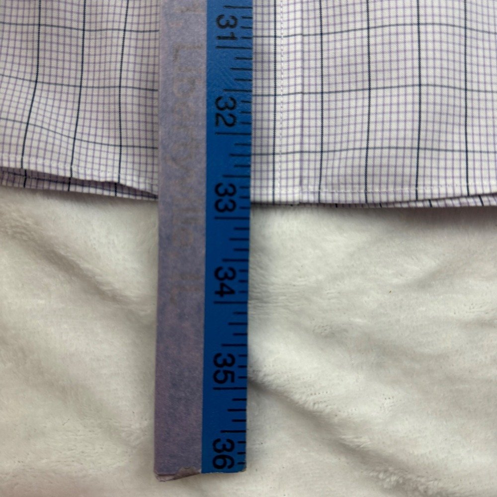 Charles Tyrwhitt Mens Slim Fit Non-Iron Dress Shirt French Cuff Purple 16/34 - Picture 5 of 7